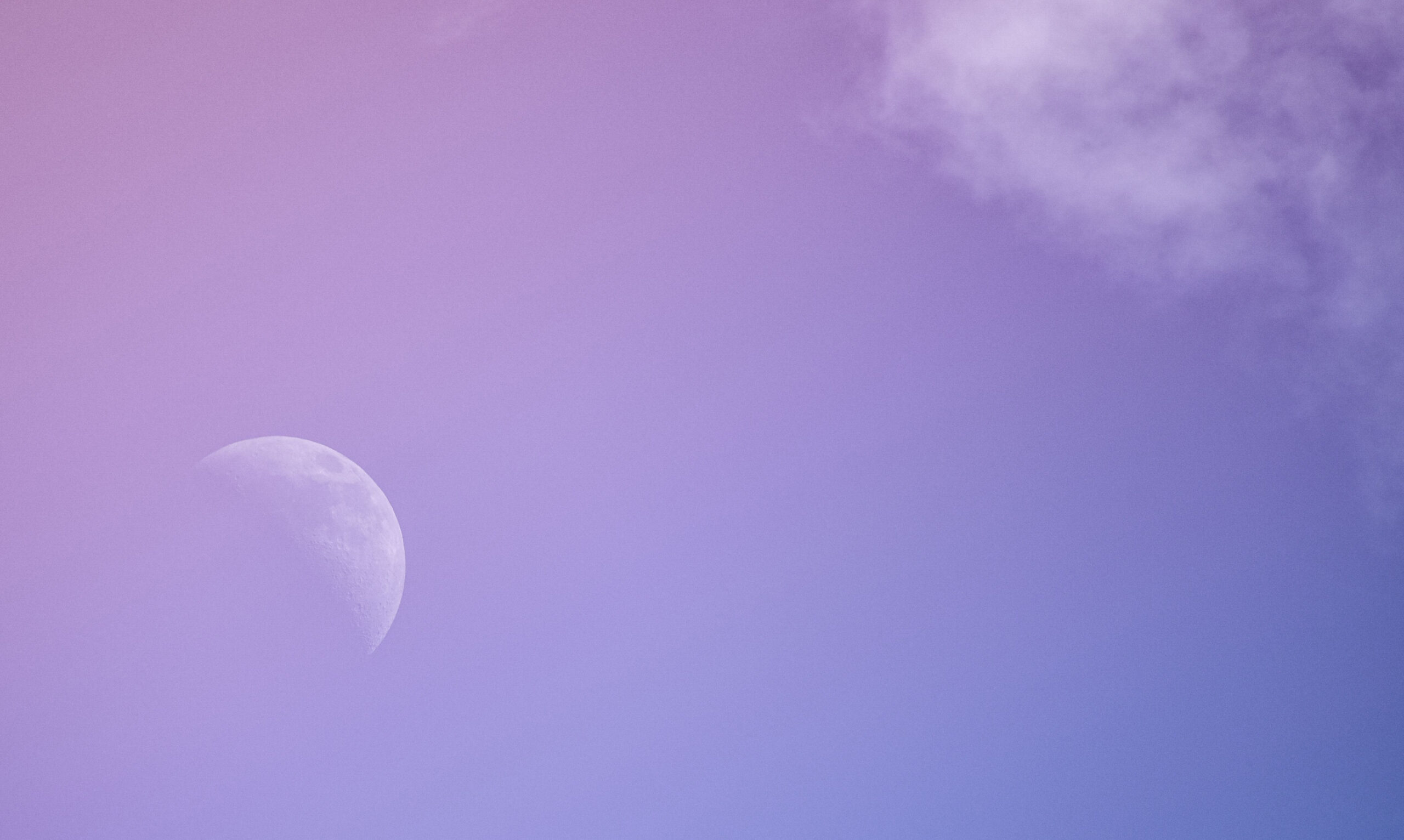 the moon in the sky