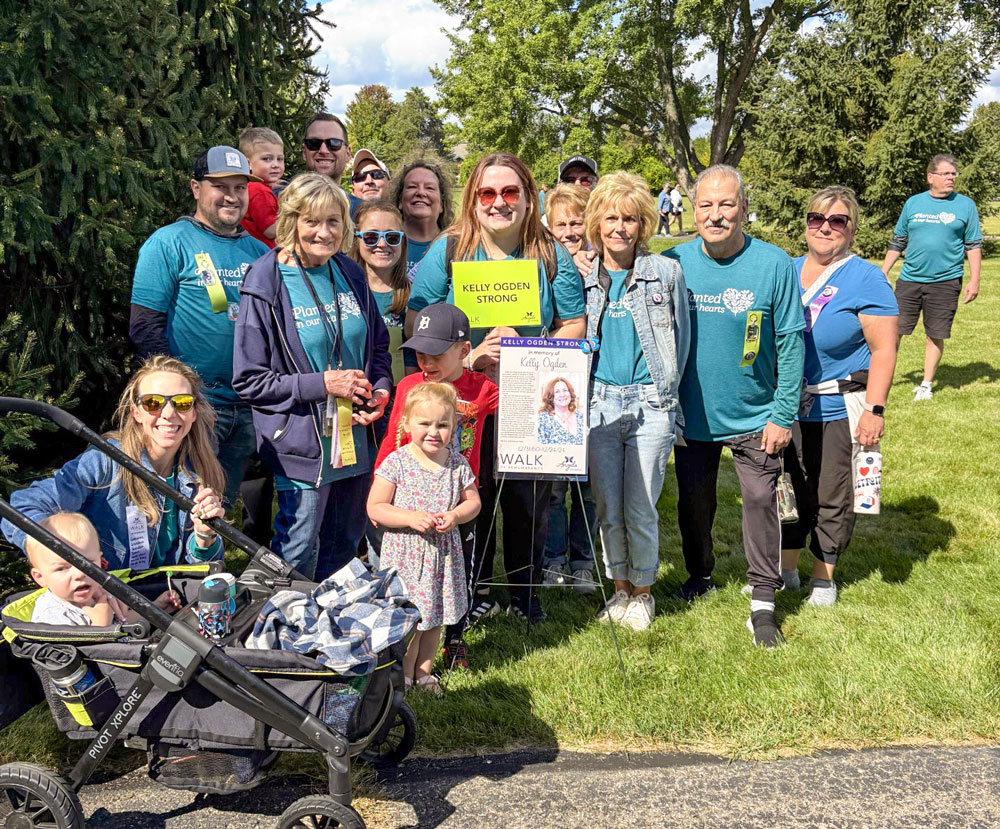 The Kelly Ogden Strong team at the Walk of Remembrance, including people of all ages